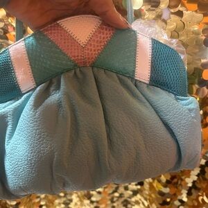 Elegant Blue and green Women's Handbag